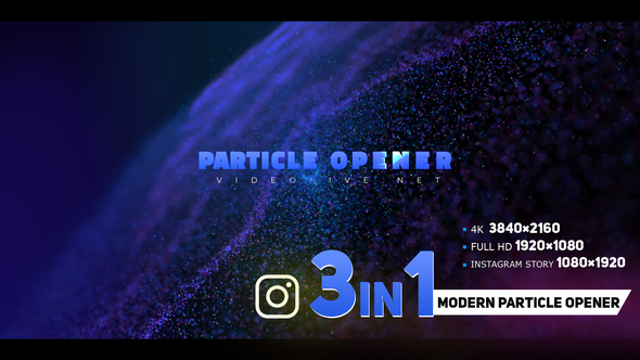 Modern Opener with Particles