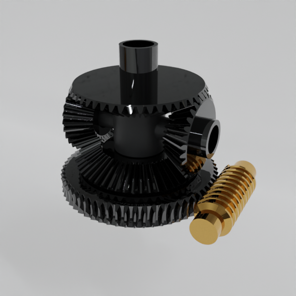 Worm differential Gear - 3Docean 34000091