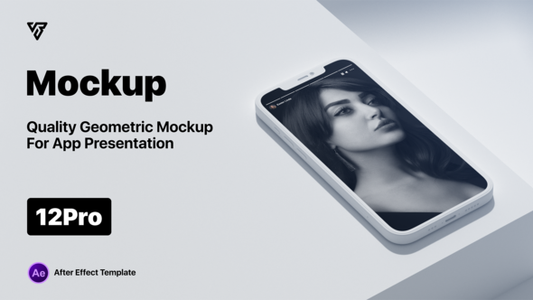 Geometric Mockup | Phone App