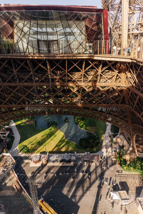 Interior view of the Eiffel Tower Stock Photo by rubenchase | PhotoDune