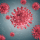 Virus background illustration. Coronavirus. Covid delta variant - PhotoDune Item for Sale