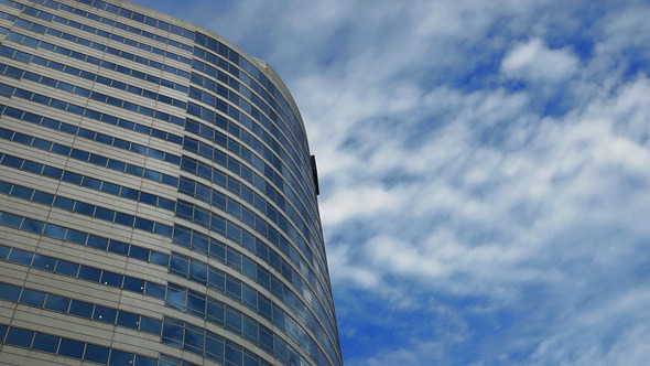 Modern Skyscraper And Clouds