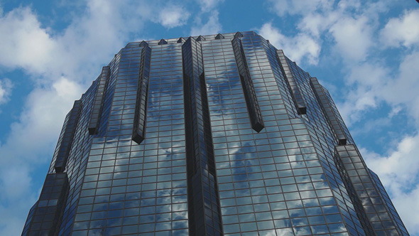 Modern Skyscraper and Blue Sky