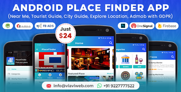 Android Place Finder - CodeCanyon 19294209