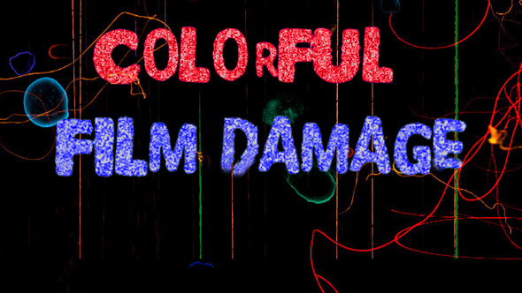 Colorful Film Damage