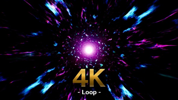 Neon Fire Particles 4K Loop alt