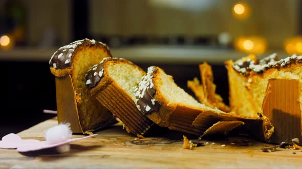 Sliced Chocolate Panettone alt