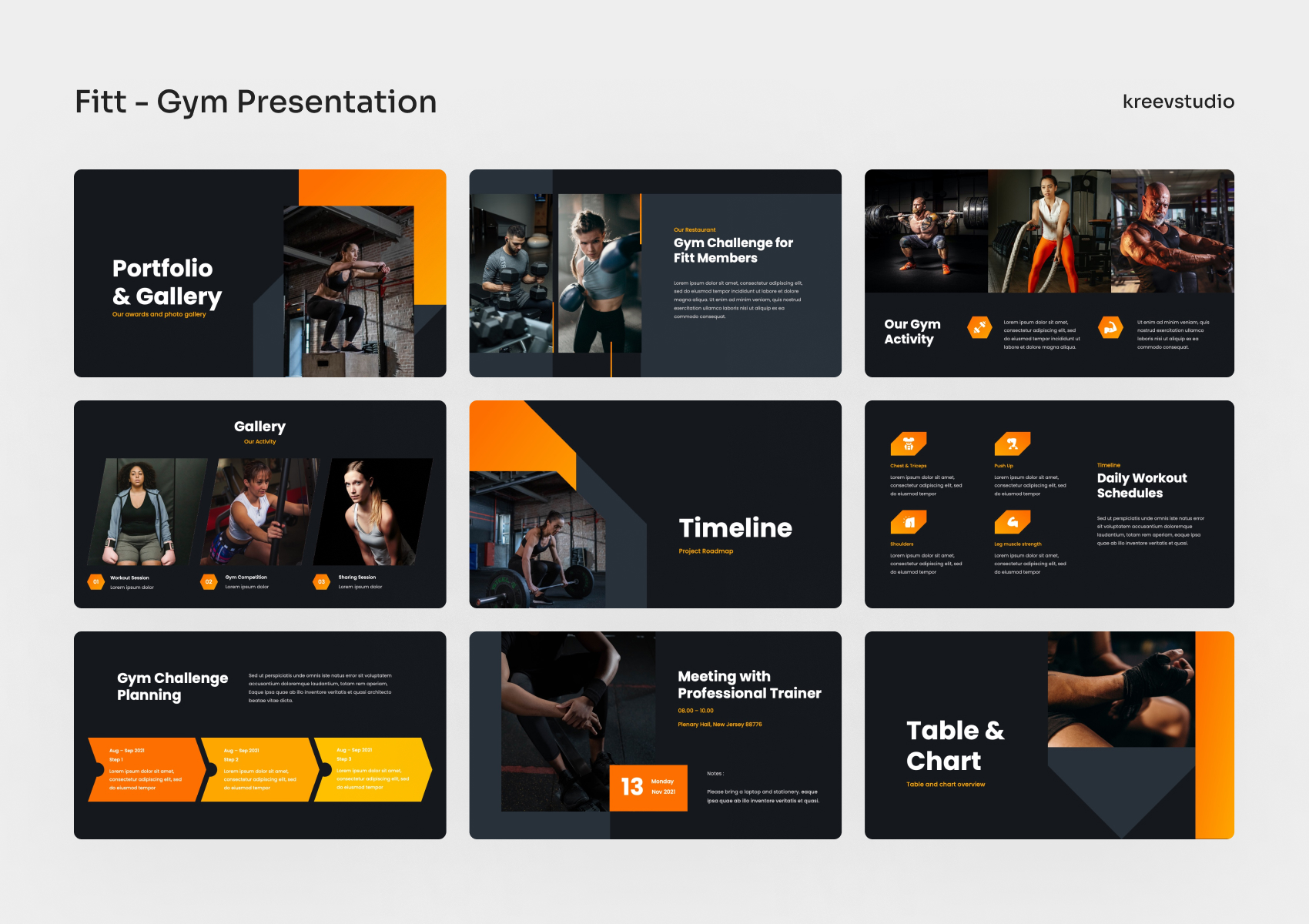 Fitt - Gym PowerPoint Presentation, Presentation Templates | GraphicRiver