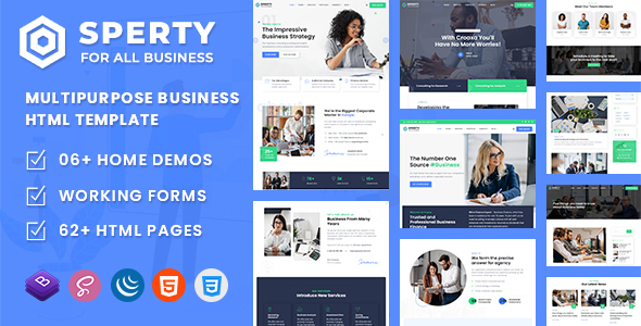 Sperty - Multipurpose Business HTML Template