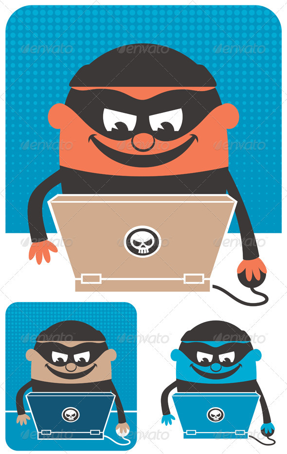 Computer Crime - Characters Vectors
