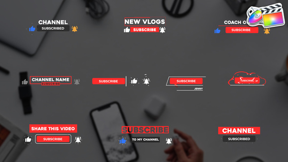 Youtube Subscribe Buttons | FCPX