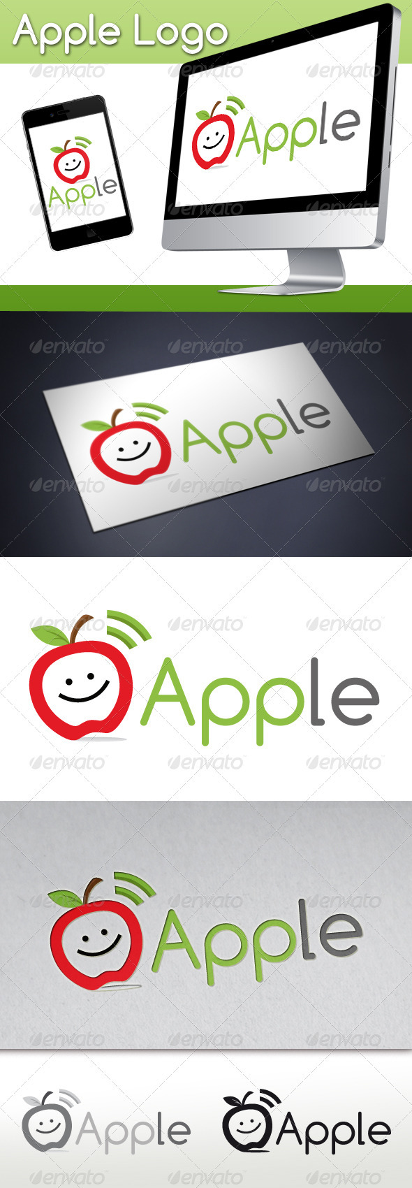 App Apple Logo - Food Logo Templates
