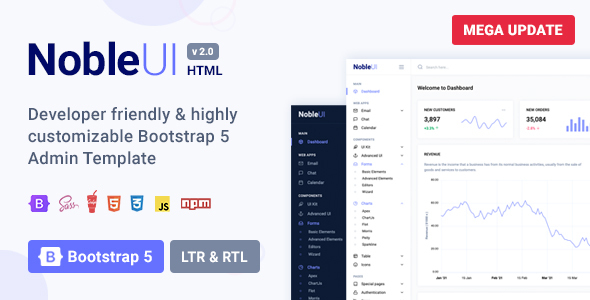 NobleUI - HTML - ThemeForest 24606935