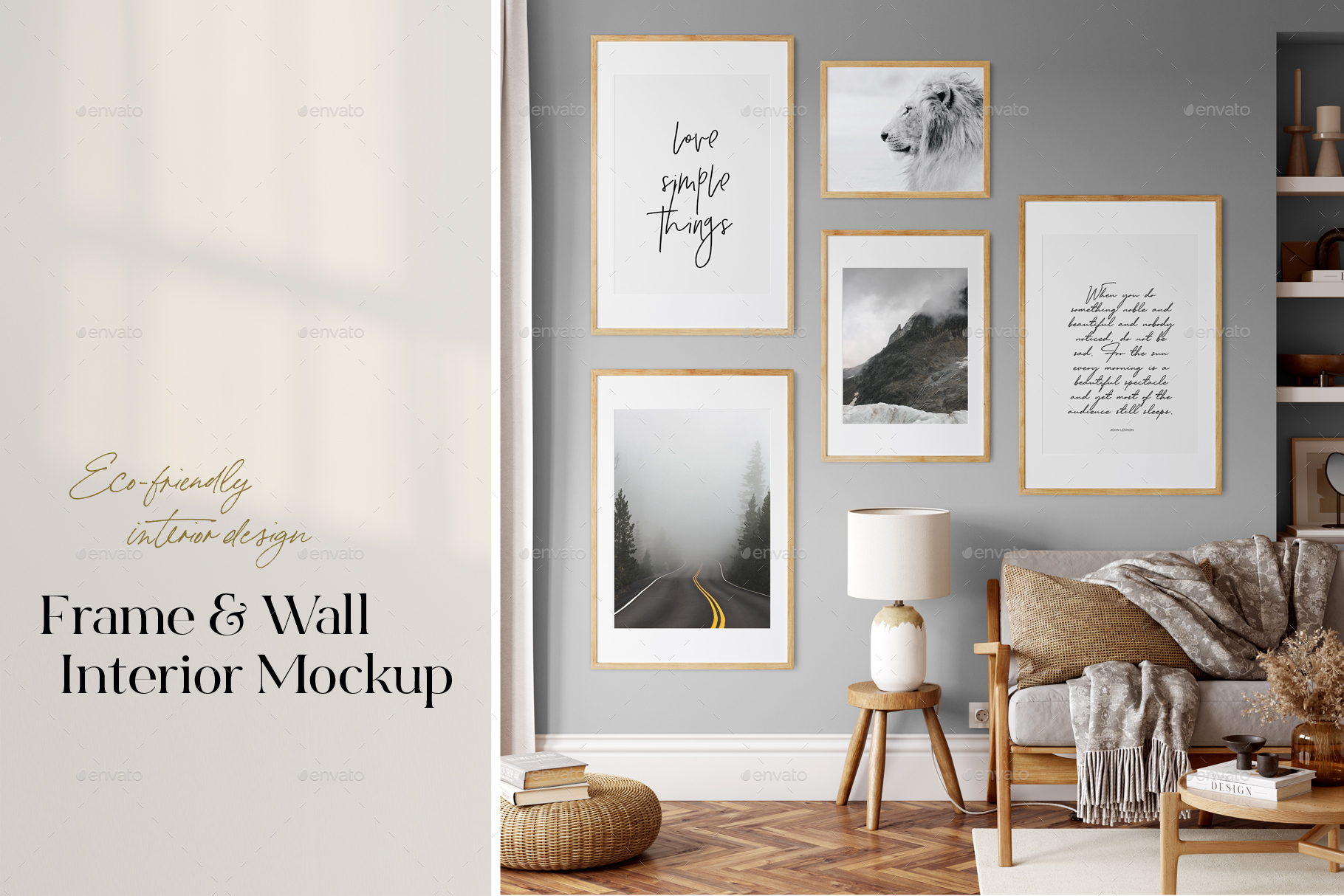 Frame & Wall Mockup Eco-Friendly_14, Graphics | GraphicRiver