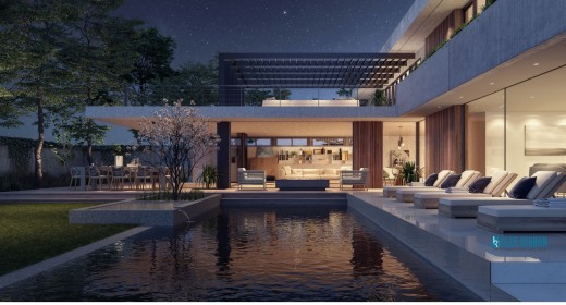 Blueribbon 3D Exterior Rendering