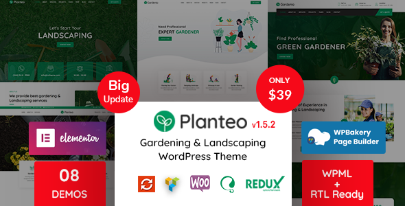 Planteo - Gardening - ThemeForest 25232763