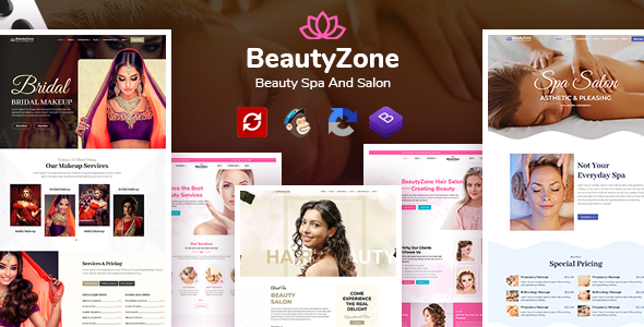 Super BeautyZone: Beauty Spa Salon & Massage HTML Template