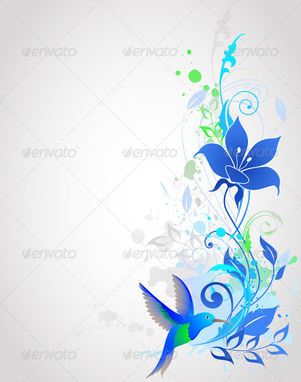 Blue Vector Background - Backgrounds Decorative