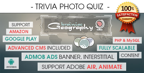 Photo Trivia Quiz App With CMS & Ads - Android