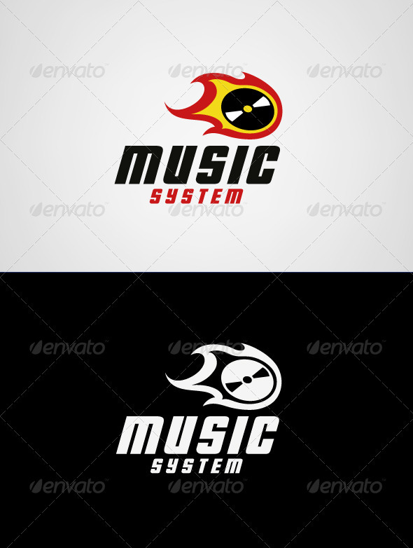 Music System Logo Template - Symbols Logo Templates
