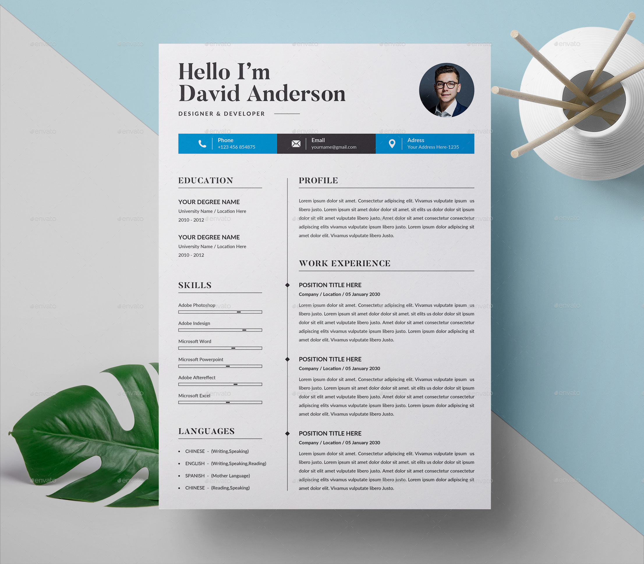 Resume, Print Templates | GraphicRiver