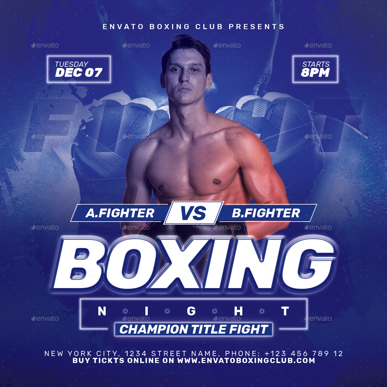 Boxing Flyer by Be_Achemit | GraphicRiver