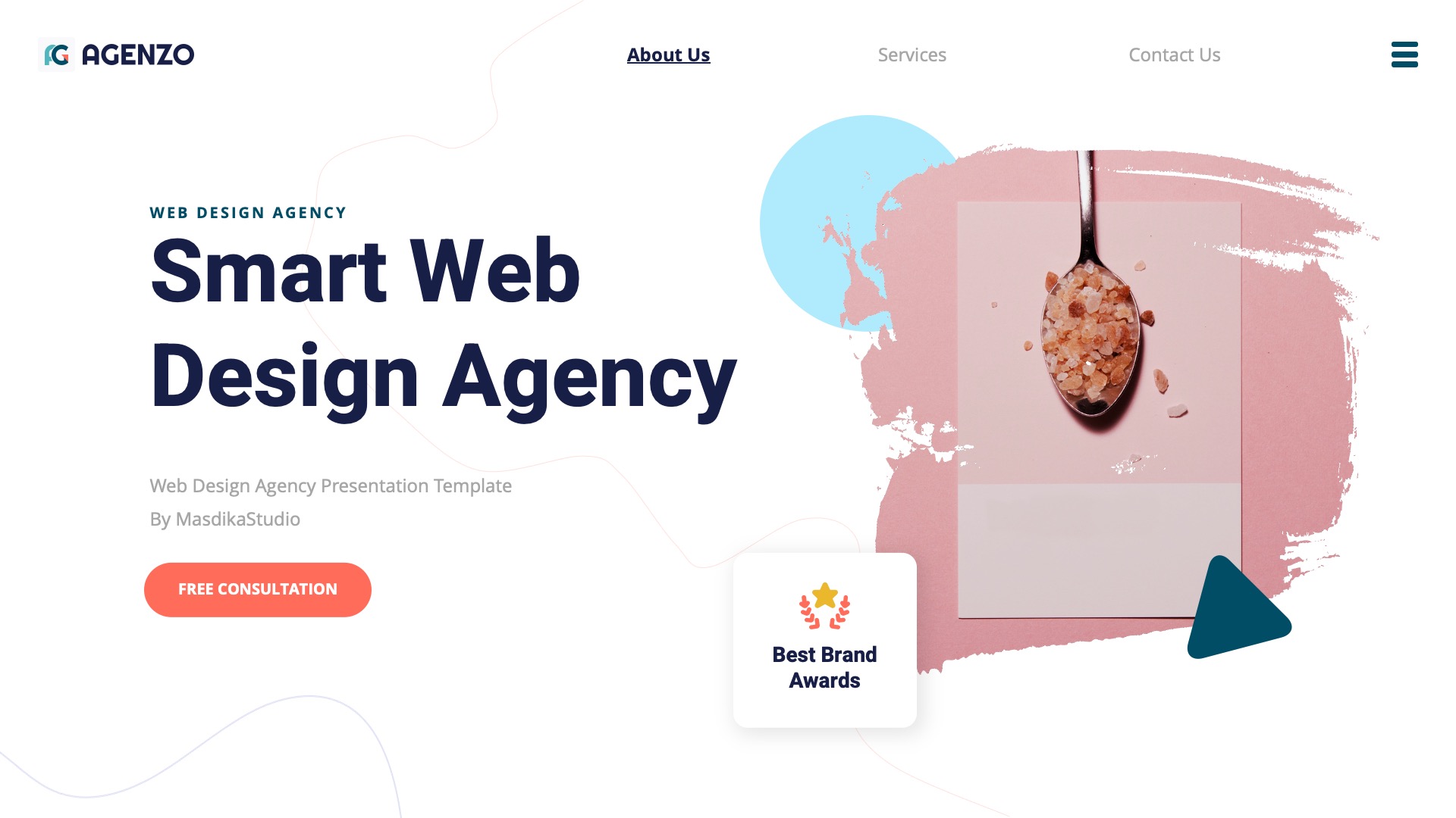AGENZO - Web Design Agency Powerpoint Template, Presentation Templates