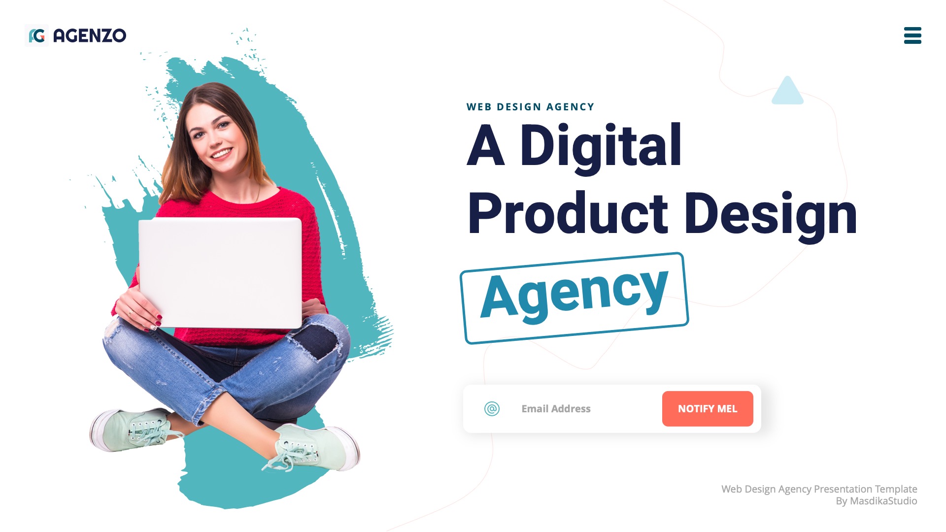 AGENZO - Web Design Agency Powerpoint Template, Presentation Templates