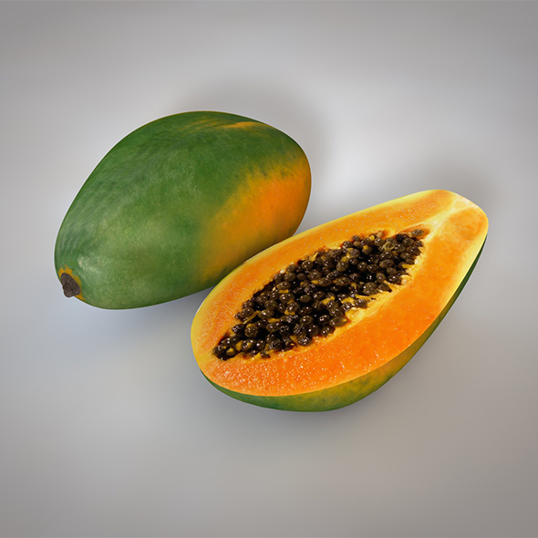 Papaya 3d model - 3Docean 34052801
