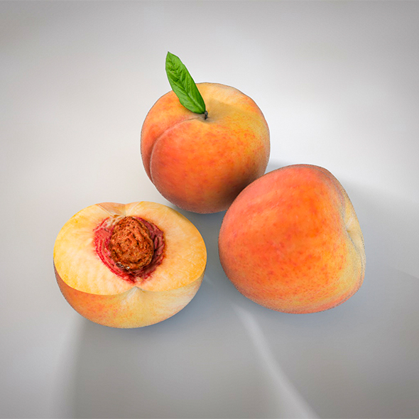 Peach 3d model - 3Docean 34052863