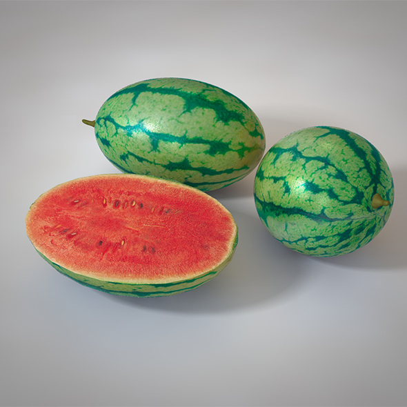 Watermelon 3d model - 3Docean 34053996
