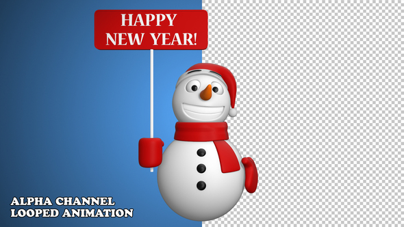 Snowman New Year alt