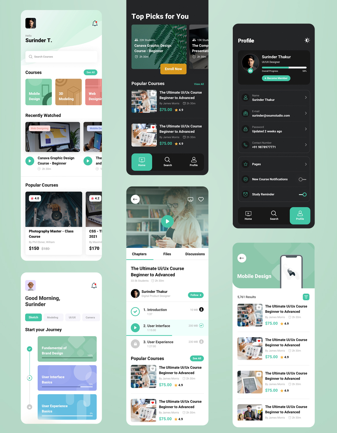 Purpose - Distance Learning App Figma Template by enhance-design ...