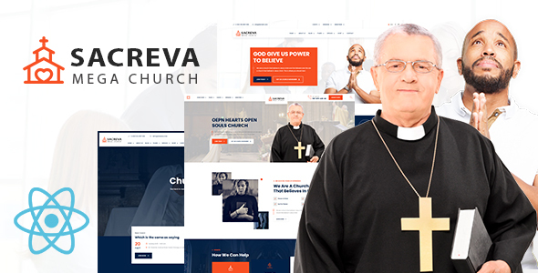 Excellent Sacreva - Church And Religious React JS Template