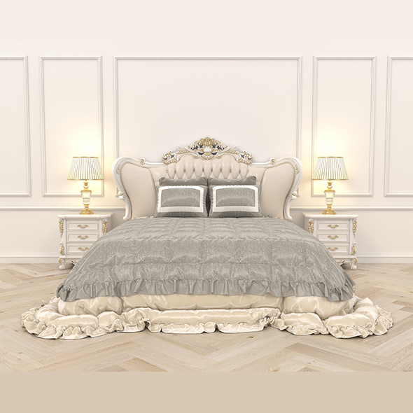 Neoclassical Style Bed - 3Docean 34062010