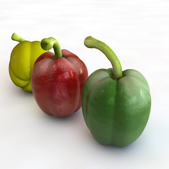 Bell peppers 3d - 3Docean 34062515