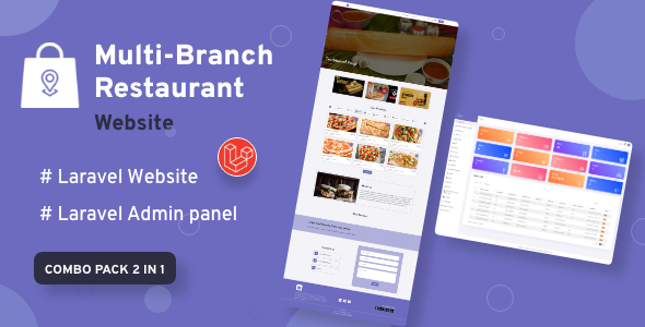 Multi-Branch Restaurant - Laravel Website with Admin Panel