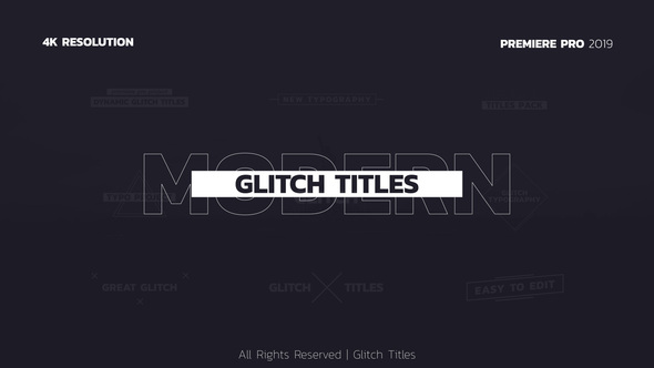 Glitch Titles | Premiere Pro