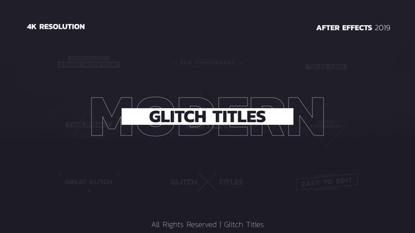 Glitch Titles | After Effects