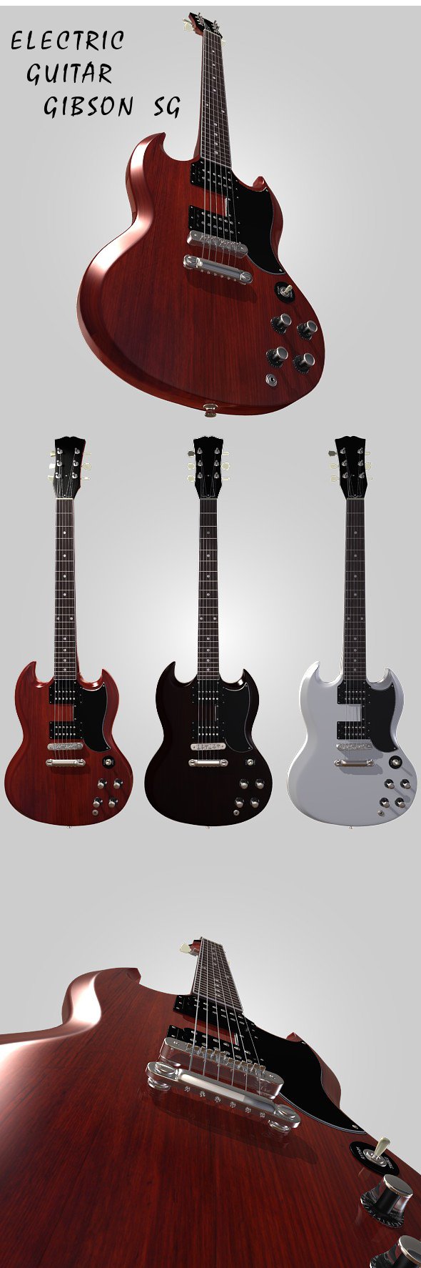 Electric guitar Gibson - 3Docean 109978