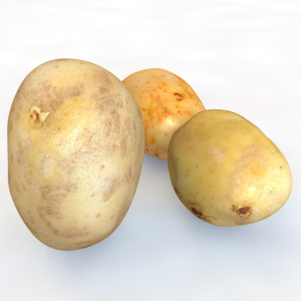 Potatoes 3d model - 3Docean 34080432