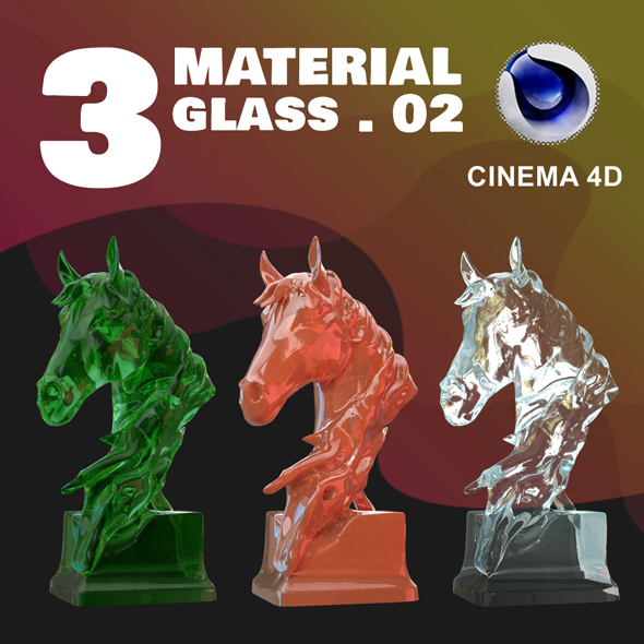 C4D - 3 GLASS MATERIAL_NO2