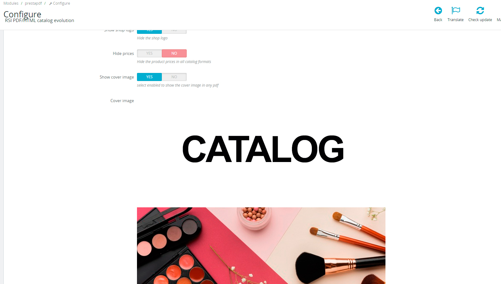 Presta PDF/HTML Export Catalog in by shacker CodeCanyon
