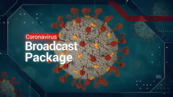 Coronavirus Broadcast Package | COVID-19 Pack broadcast-packages template preview