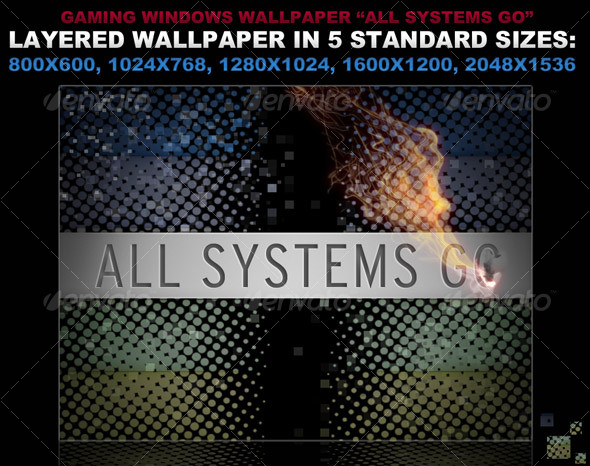 Editable Wallpaper in 5 sizes - Tech / Futuristic Backgrounds