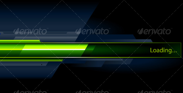 Set of progress indicators