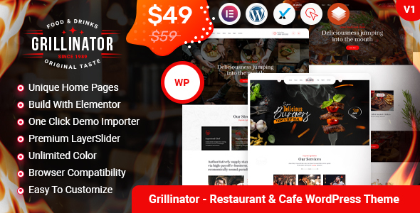Grillinator - Food - ThemeForest 30393457