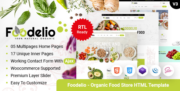 Foodelio - Organic - ThemeForest 30715200