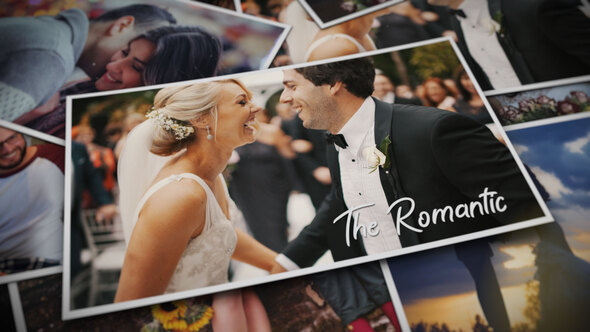 The Romantic | Photo Slideshow Video Displays template preview