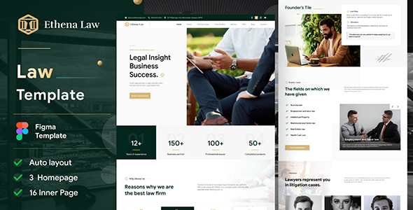 Ethena - Law Agency Figma Template